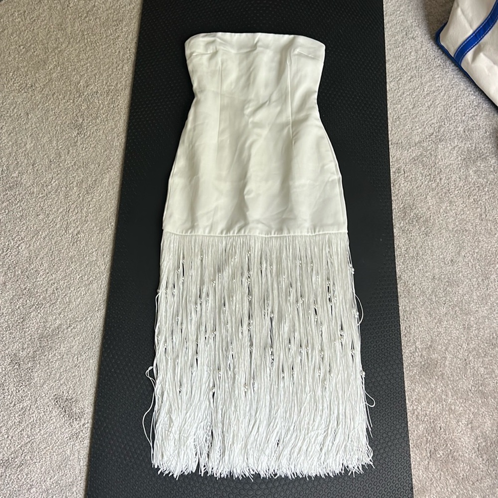 Nasty Gal Fringe Midi Dress